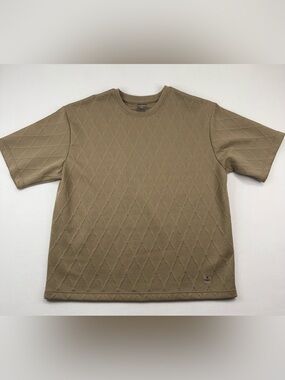 Saints Studio Desert Taupe Textured Knit T Shirt XL NWT